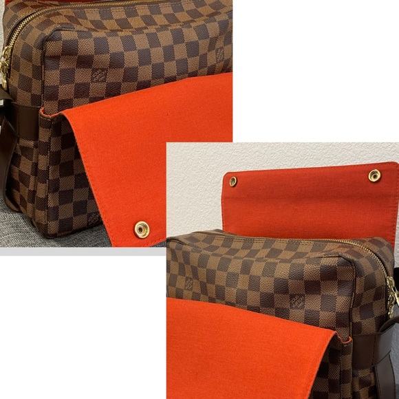 11. Louis Vuitton Brown Naviglio Damier Canvas Crossbody Bag - Picture 13 of 15